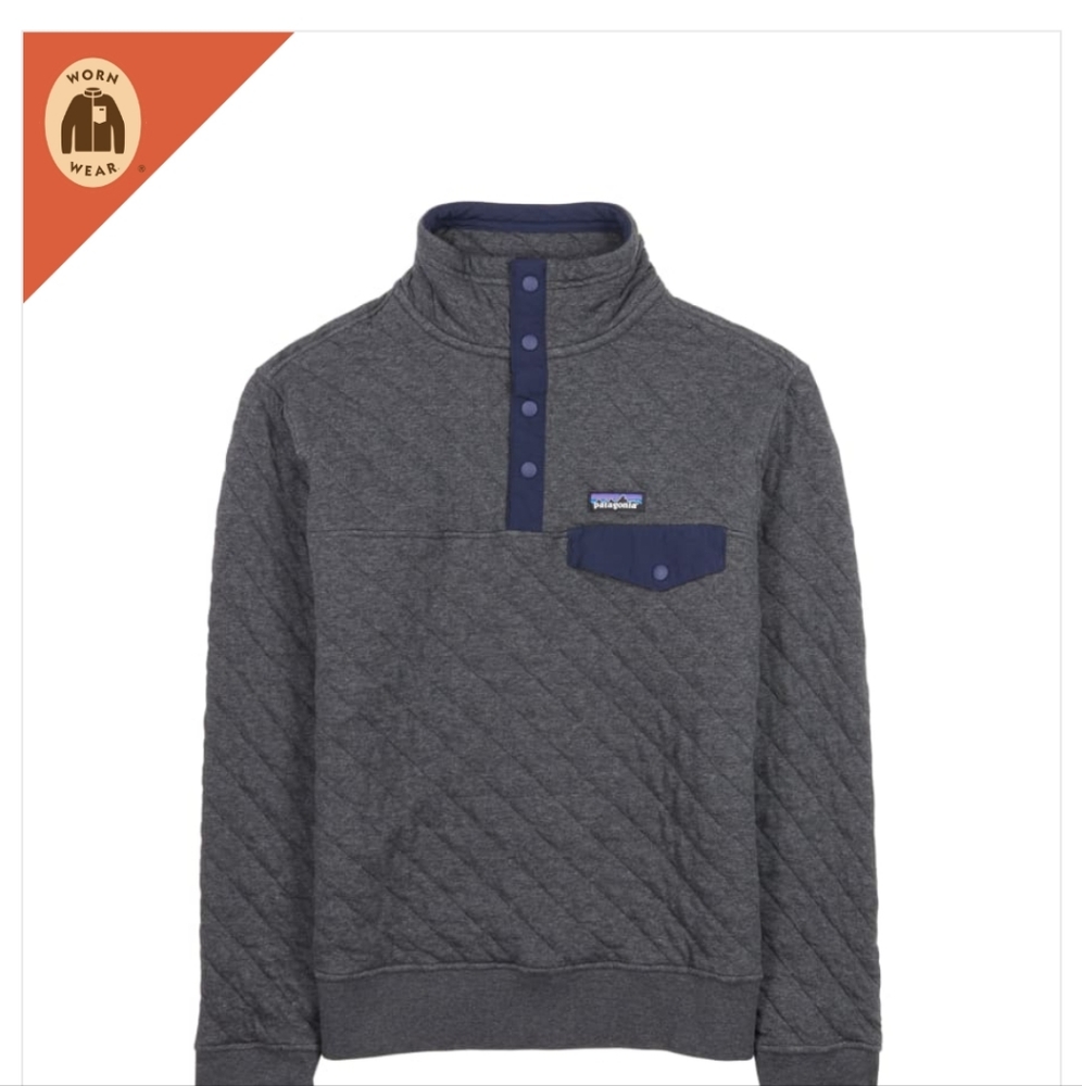 Patagonia cotton quilt snap-t size M